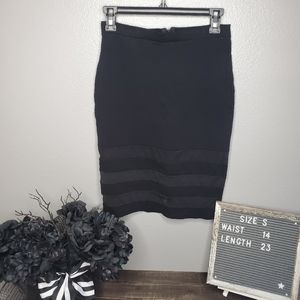 Black pencil skirt